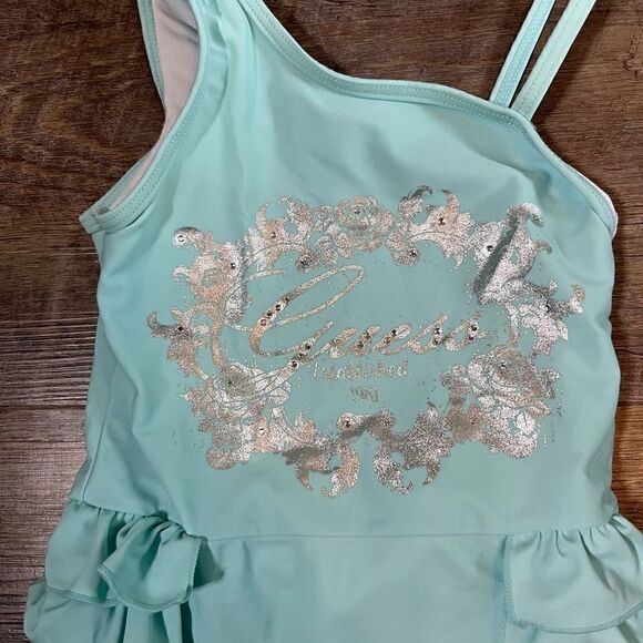 Girls Guess Swimsuit Size Medium 5/6 - Picture 3 of 5
